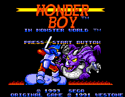 Wonder Boy screenshot 3 for Sega Master System